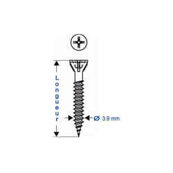 Bosch - Bandes de 1000 vis placo type g : Fermacell / Bois et Métal