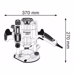 Bosch GOF 1250 CE Noir, Bleu 24000 tr/min 1250 W - Vue supplémentaire 5