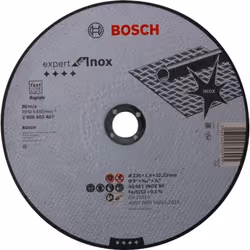 Bosch Disques à tronçonner Expert for Inox, Disque de coupe, Acier inoxydable, Bosch, 2,22 cm, 23 cm, EN 12413, FEPA, oSa