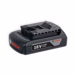 Bosch GBA 18 V 1.5 Ah, Batterie, Lithium-Ion (Li-Ion), 1,5 Ah, 18 V, Noir, 1 pièce(s)