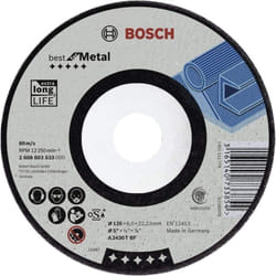 Bosch - Disque affutage métal (125 mm 7,0 mm) avec moyeu déporté