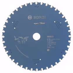 Lame de scie pour le métal Bosch Expert for Steel; 190x2x20,0 mm; Z40; 12°