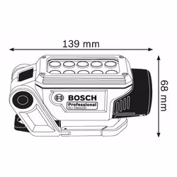 Bosch GLI DeciLED Professional LED Bleu, Gris - Vue supplémentaire 5