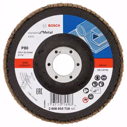 Meule-éventail Bosch Standard for Metal X431; 125 mm; K60