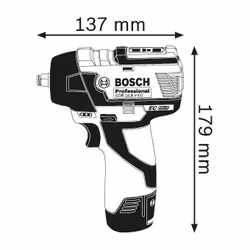 Bosch GDS 10.8 V-EC Professional 3/8" 2600 tr/min 115 N·m Bleu 10,8 V - Vue supplémentaire 4