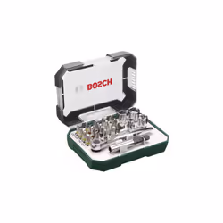 Bosch 2 607 017 322, 26 pièce(s), Hex (métrique), Cruciforme, PZ 1, PZ 2, PZ 3, PH 1/2/2/3, PZ 1/2/3, S 4/5/6, T 10/15/20/25/ ...