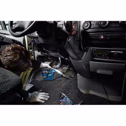 Bosch GAS 12V aspirateur de table Noir, Bleu Sans sac
