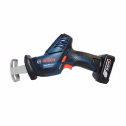 Bosch GSA 10,8 V-LI Professional, Noir, Bleu, 1,45 cm, 6,5 cm, 5 cm, Batterie, Lithium-Ion (Li-Ion)