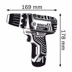 Bosch GSR 10,8-2-LI Professional Sans clé Noir, Bleu, Rouge - Vue supplémentaire 5