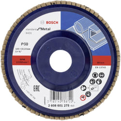 Bosch - Accessories 2608601275 X431 Disque segmenté Diamètre 125 mm ø de perçage 22.33 mm acier 1 pc(s) X985352