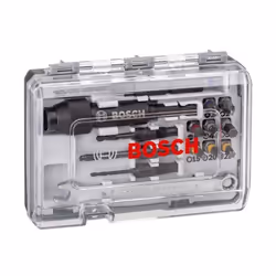 Jeu de forets et de tournevis Bosch Extra Hard HSS; 20 unités