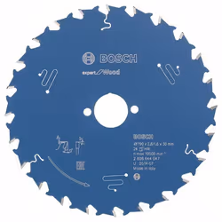 Bosch 2 608 644 047, 19 cm, 3 cm, 10000 tr/min, 2,6 mm, Bosch, Biseau supérieur alterné