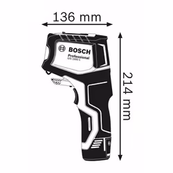 Thermovisor numérique, humidimètre Bosch GIS 1000 C Professional; 1x2,0 Ah accu. - Vue supplémentaire 6