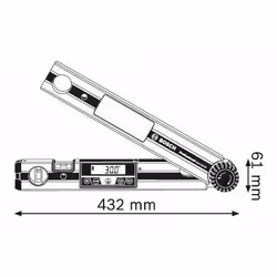 Bosch GAM 220 MF Professional mesureur d'angle digital 0 - 220° - Vue supplémentaire 6