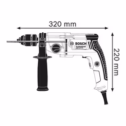 Bosch GBM 13-2 RE Professional 3000 tr/min 2,4 kg Noir, Bleu, Acier inoxydable - Vue supplémentaire 5