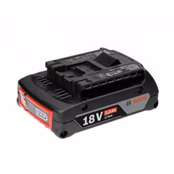 Bosch 2 607 336 906, Batterie, Lithium-Ion (Li-Ion), 2 Ah, 18 V, Noir, 1 pièce(s)
