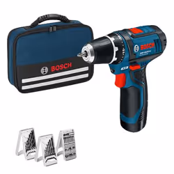 Bosch GSR 12-2-LI, Perceuse à poignée pistolet, Sans clé, 1,9 cm, 1 cm, 30 N·m, 7 mm