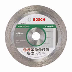 Bosch 2 608 615 020, Disque de coupe, Carrelage mural en céramique doux, Bosch, 1 cm, 7,6 cm, 1,5 mm