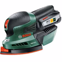 Bosch PSM 18 LI, Ponceuse multi usages, Noir, Vert, Rouge, 20000 OPM, 1,6 mm, 80 dB, 72 dB