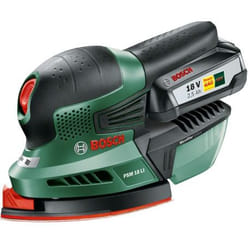Bosch PSM 18 LI Ponceuse multi usages 20000 OPM Noir, Vert, Rouge
