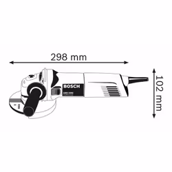 Bosch 0 601 828 800 meuleuse d'angle 125, 75 11000 tr/min 1000 W 2,1 kg