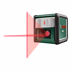 Bosch Quigo, 1,6 mm/m, 8°, horizontale/verticale, Rouge, 635 nm (< 5 mW), Niveau de ligne