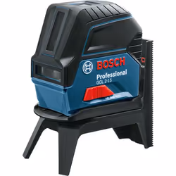 Bosch Laser points et lignes GCL 2-15 Professional, 15 m, 0,3 mm/m, 4°, Rouge, 650 nm (&lt;1 mW), Niveau de pointage