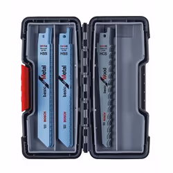 Bosch 2 607 010 901, Lames de scie sabre, Métal, Bois, Noir, Gris, 15 pièce(s)