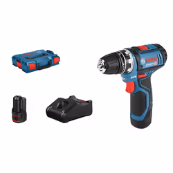 Bosch GSR 12V-15 FC Flex Professional, Perceuse à poignée pistolet, Sans clé, 1 cm, 1300 tr/min, 3 cm, 1 cm
