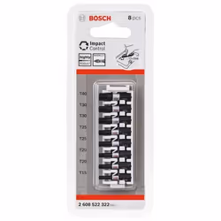 Jeu de douilles à impact Bosch 2608522331; PZ2; 50 mm; 8 unités