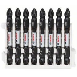 Jeu de douilles à impact Bosch 2608522333; PH2-PZ2; 65 mm; 8 unités