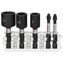 Socket et jeu de bits Bosch 2608522350; 5 unités