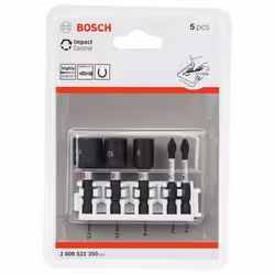 Socket et jeu de bits Bosch 2608522350; 5 unités