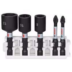 Socket et jeu de bits Bosch 2608522350; 5 unités