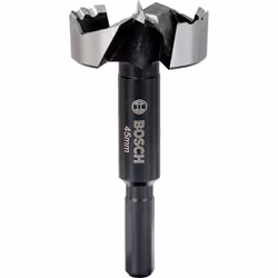 Bosch Mèches Forstner, Perceuse, Mèche forstner, 4,5 cm, Bois dur, Bois tendre, 1 cm, Tige cylindrique