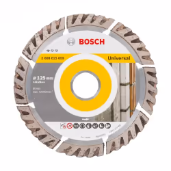 Bosch Disques à tronçonner diamantés Standard for Universal, Disque de coupe, Moyeu plat, pierre, Calcaire, Brique, Grès, Bét ...