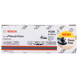 Abrasif maillé Bosch M480; 150 mm; P220; 50 unités