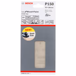 Abrasif maillé Bosch M480; 93x186 mm; P150; 10 unités