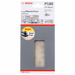 Abrasif maillé Bosch M480; 93x186 mm; P180; 10 unités