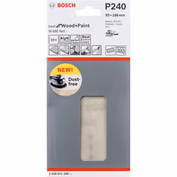 Abrasif maillé Bosch M480; 93x186 mm; P240; 10 unités