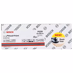 Abrasif maillé Bosch M480; 93x186 mm; P220; 50 unités