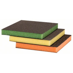 Bosch 2 608 621 254 fourniture de ponçage manuel Éponge abrasive Grain moyen/fin 3 pièce(s)