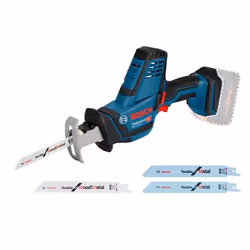 Bosch GSA 18 V-LI C Professional, Poignée à barillet, Noir, Bleu, 3050 spm, 20 cm, 10 cm, 82 dB