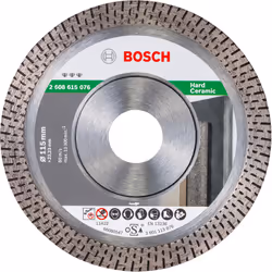 Bosch Disques à tronçonner diamantés Best for Hard Ceramic, Céramique dure, 11,5 cm, 2,22 cm, 13300 tr/min, 1,4 mm, Bosch