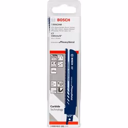 Bosch 2 608 653 181, Lames de scie sabre, Métal, Tuyau, Profil, Carbone, Bleu, 3 mm, 1,25 mm