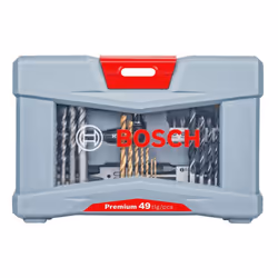 Bosch Premium X-Line, Perceuse, Mèche de perçage au diamant, Béton, Métal, Bois, 3 - 8 mm, 2 - 6 mm, Gris, Acier inoxydable