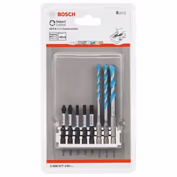 Jeu de forets et de tournevis Bosch 2608577144; 8 unités