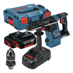 Marteau perforateur Bosch GBH 18V-26 F Professional; 2,6 J; SDS plus; 2x5,0 Ah accu. + L-Boxx 136