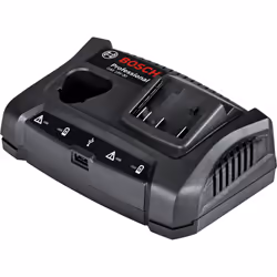 Bosch Chargeur GAX 18V-30 Professional, Chargeur de batterie, Bosch, Noir, 10/12 V, 14.4/18 V, 3 A, 2,1 A
