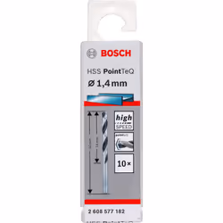 Foret en métal Bosch 2608577182; 1,4x18x40 mm; 10 vnt.